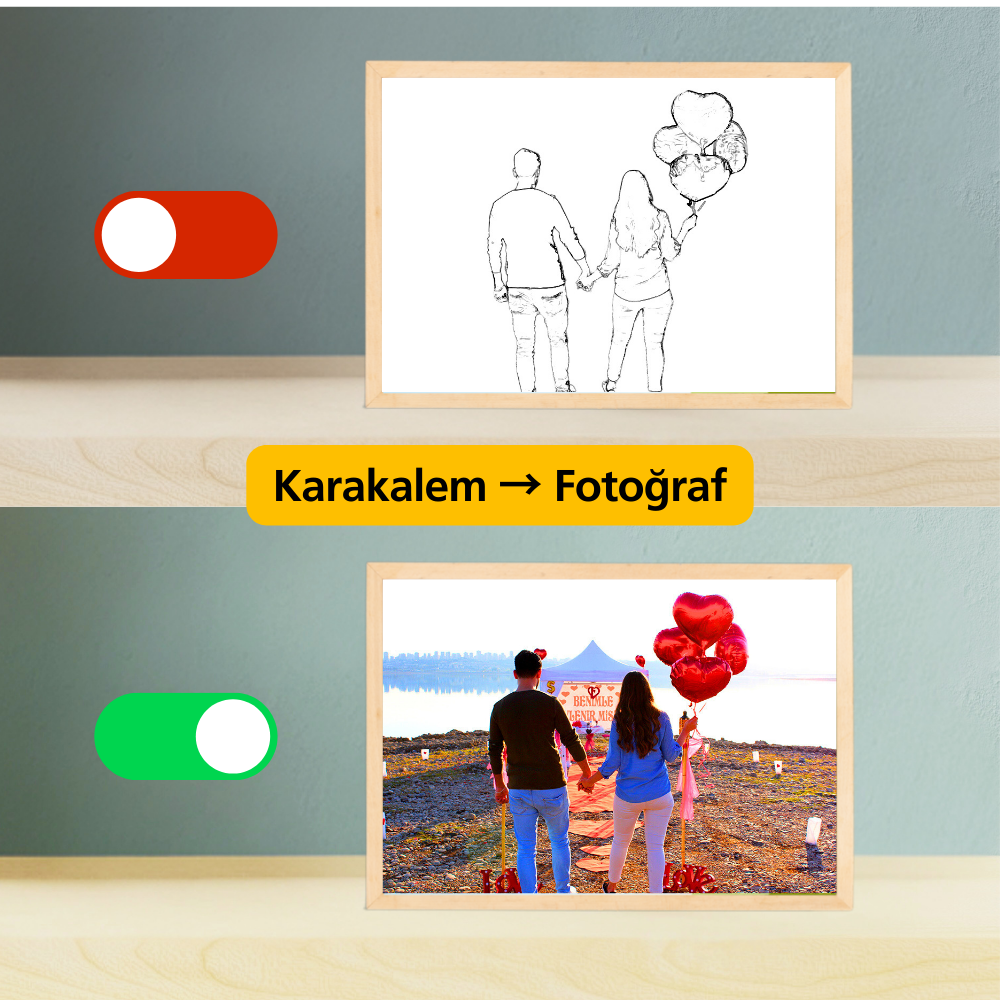 Işıkla Canlanan Tablo | Kişiye Özel Tasarım