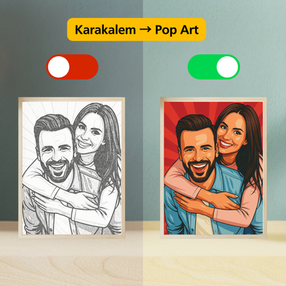 Işıkla Canlanan Tablo | Kişiye Özel Tasarım